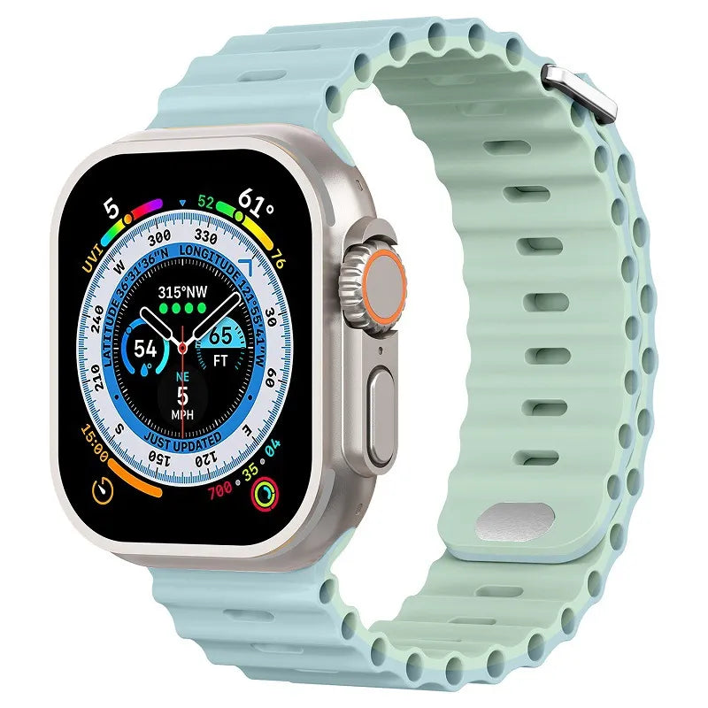 Pulseira De Silicone Ocean Para Apple Watch